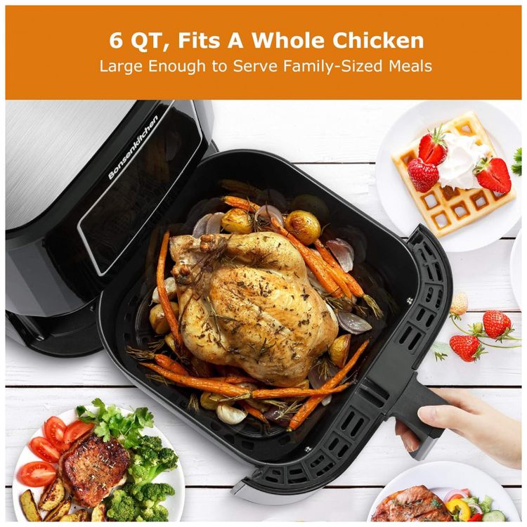 Fritadeira-Eletrica-AirFryer-6L-em-Aco-Inoxidavel-com-Painel-foto-4