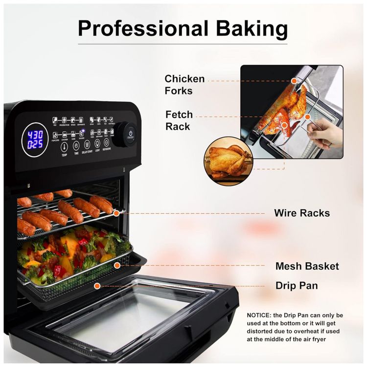 Fritadeira-Eletrica-AirFryer-12.7L-em-Aco-Inoxidavel-com-foto-1