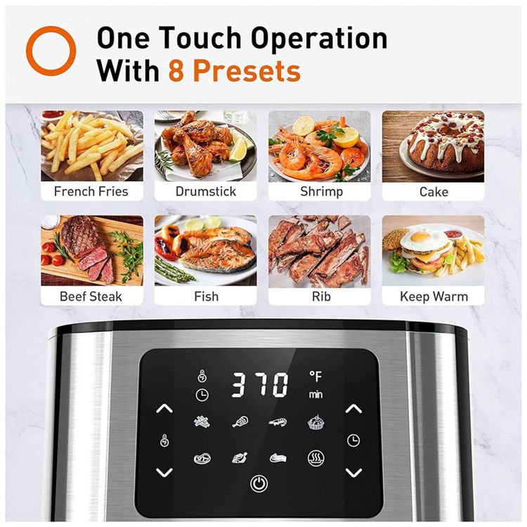 Fritadeira-Eletrica-AirFryer-5.8L-em-Aco-Inoxidavel-com-foto-2