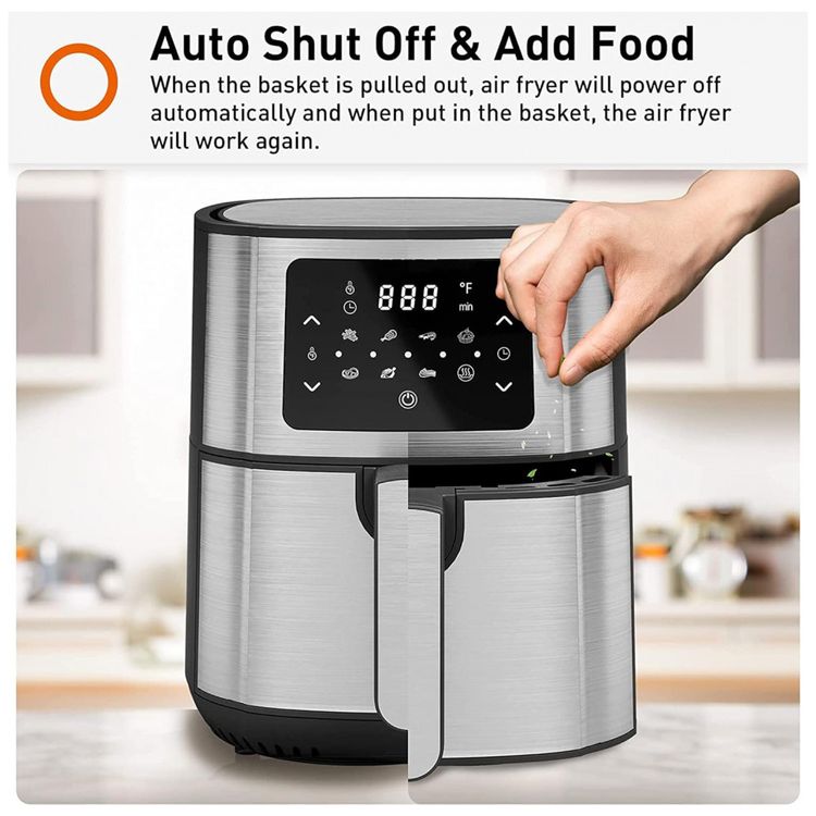 Fritadeira-Eletrica-AirFryer-5.8L-em-Aco-Inoxidavel-com-foto-4