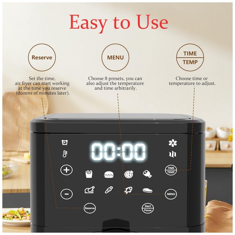 Fritadeira-Eletrica-AirFryer-3.4L-com-Painel-Digital-e-foto-1