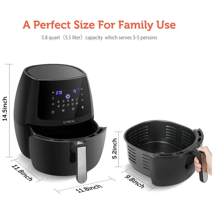 Fritadeira-Eletrica-AirFryer-5.5L-com-Painel-Digital-e-Cesto-foto-4
