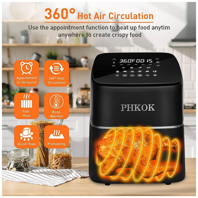 Fritadeira-Eletrica-AirFryer-7L-com-Painel-Digital-e-Cesto-foto-3
