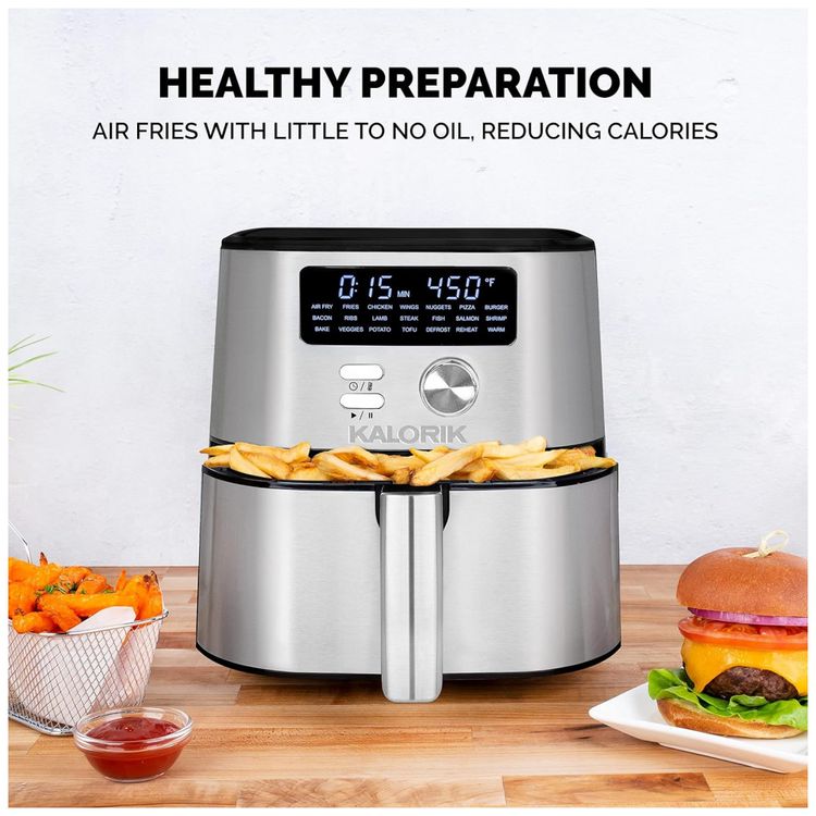 Fritadeira-Eletrica-AirFryer-4L-em-Aco-Inoxidavel-com-Painel-foto-1