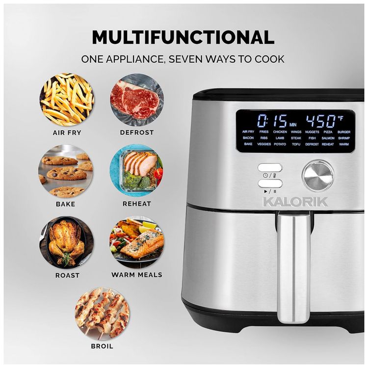 Fritadeira-Eletrica-AirFryer-4L-em-Aco-Inoxidavel-com-Painel-foto-4