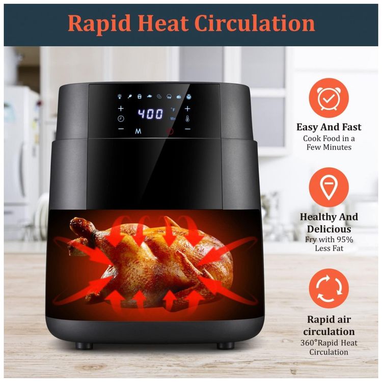 Fritadeira-Eletrica-AirFryer-4.7L-com-Painel-Digital-e-Cesto-foto-1