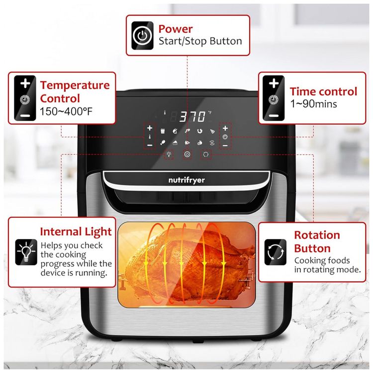 Fritadeira-Eletrica-AirFryer-4L-em-Aco-Inoxidavel-com-Cesto-foto-2