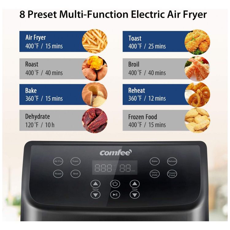 Fritadeira-Eletrica-AirFryer-5.5L-com-Painel-Digital-e-Cesto-foto-1