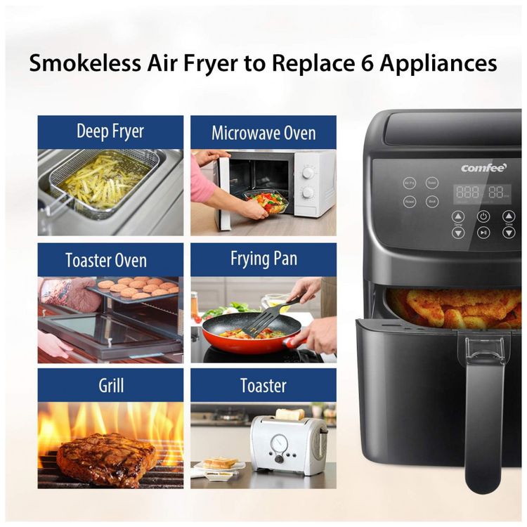 Fritadeira-Eletrica-AirFryer-5.5L-com-Painel-Digital-e-Cesto-foto-2