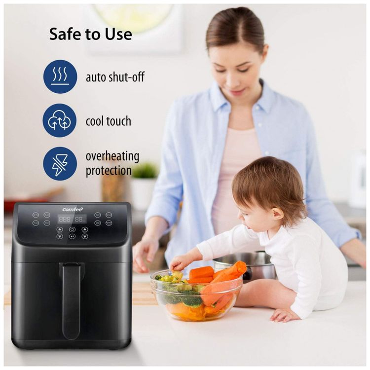 Fritadeira-Eletrica-AirFryer-5.5L-com-Painel-Digital-e-Cesto-foto-4