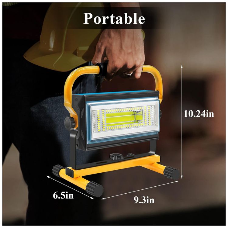 Luz-de-Trabalho-Portatil-7000-Lumens-100W-Recarregavel-USB-a-foto-3