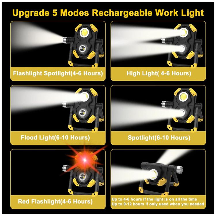 Kanterna-Luz-de-Trabalho-LED-Portatil-L-Recarregavel-com-foto-2
