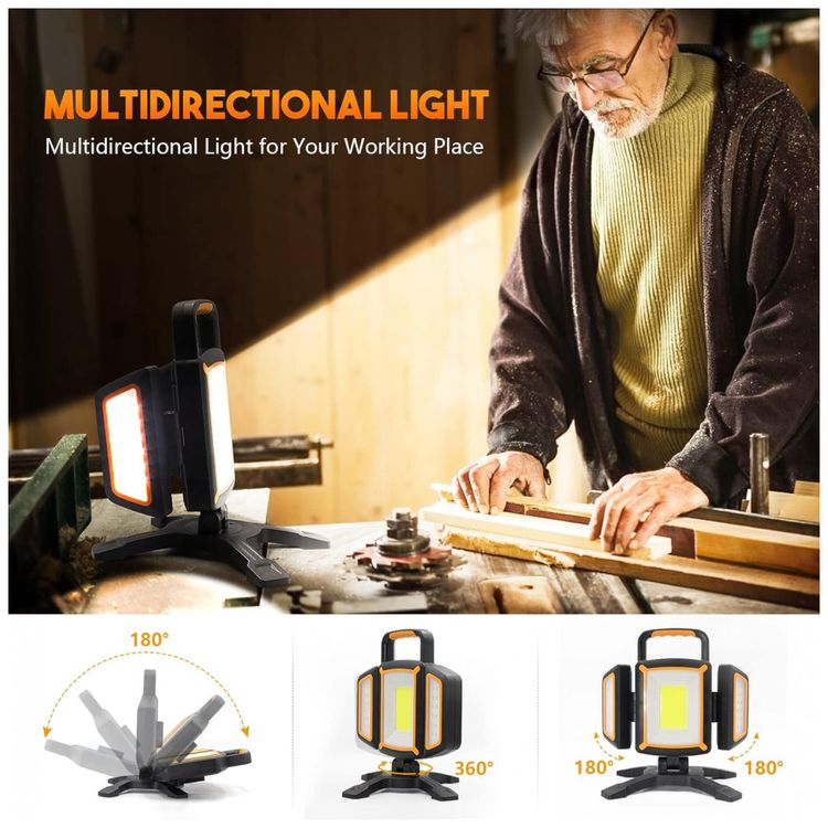 Luz-de-Trabalho-Recarregavel-USB-30W-3000-Lumens-a-Prova-d-foto-1
