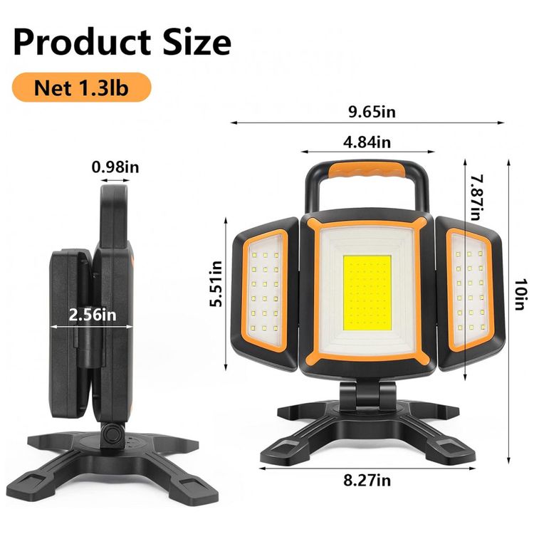 Luz-de-Trabalho-Recarregavel-USB-30W-3000-Lumens-a-Prova-d-foto-5