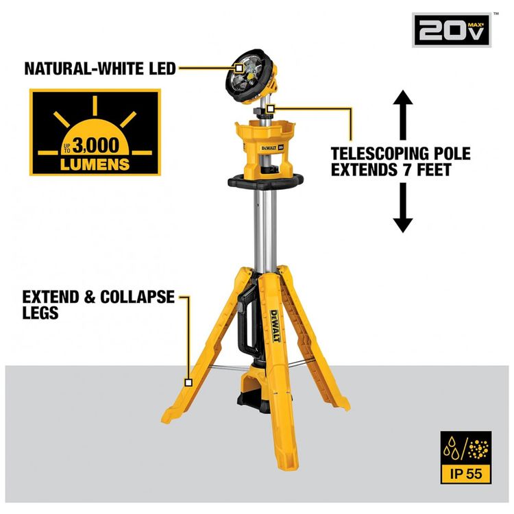 Lanterna-Luz-de-Trabalho-LED-20V-MAX-com-Suporte-e-Bateria-foto-2