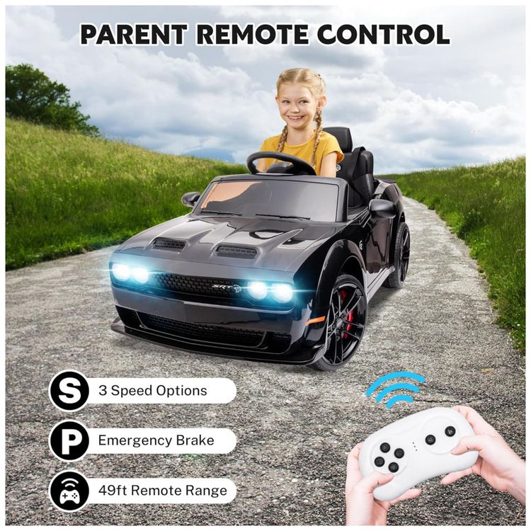 Carro-Eletrico-de-Policia-Infantil-12V-Recarregavel-com-3-foto-3