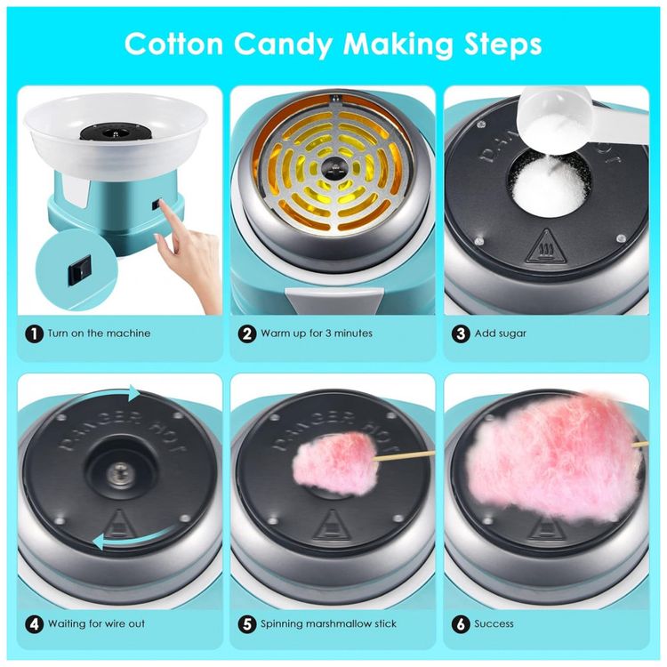 Maquina-de-Algodao-Doce-Cotton-Candy-para-Uso-Domestico-foto-2
