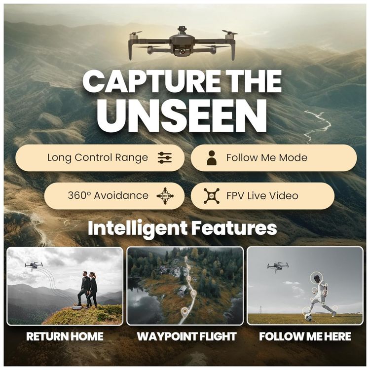 Drone-com-Camera-4K-UHD-Wi-Fi-5G-para-Adultos-e-Criancas-foto-3