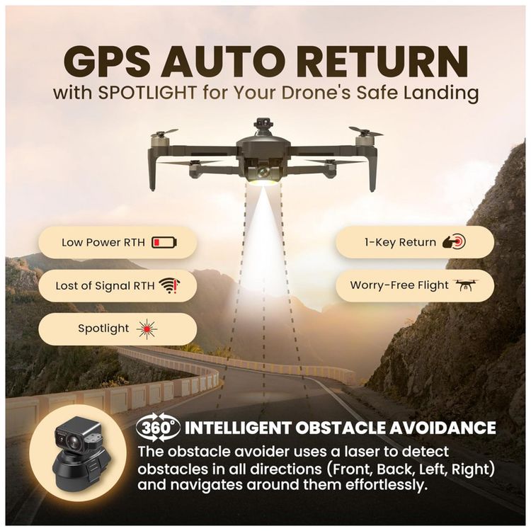 Drone-com-Camera-4K-UHD-Wi-Fi-5G-para-Adultos-e-Criancas-foto-5