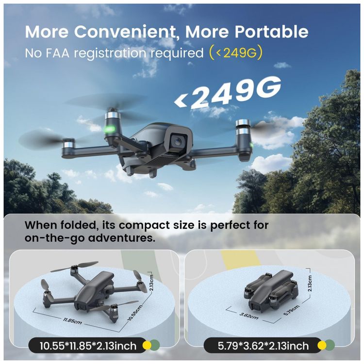 Drone-HS710-com-Camera-4K-e-Estojo-de-Transporte-HOLY-foto-2