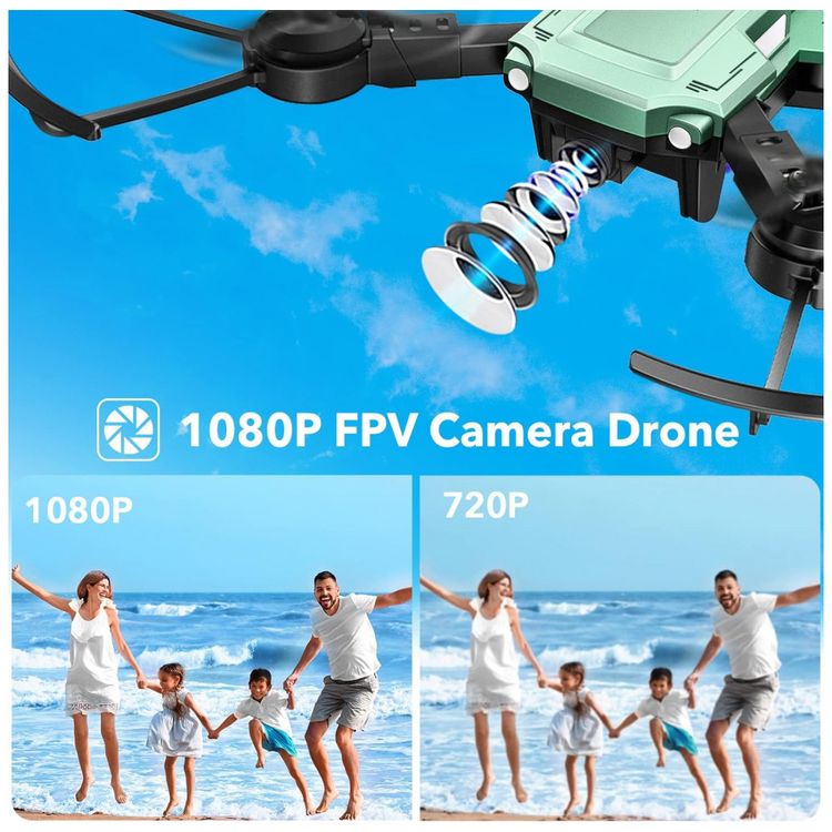 Mini-Drone-com-Camera-1080P-FPV-3-Velocidades-para-Adultos-foto-1