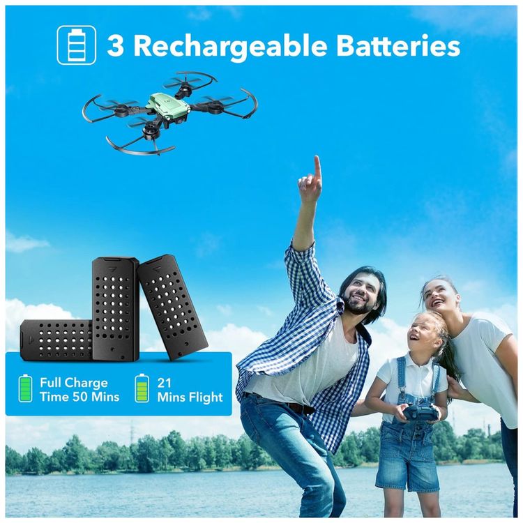 Mini-Drone-com-Camera-1080P-FPV-3-Velocidades-para-Adultos-foto-5