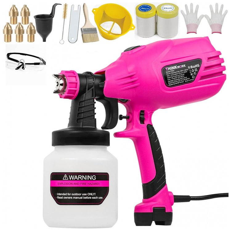 Pistola-de-Pintura-Pulverizadora-1L-com-5-Tamanhos-de-foto-0