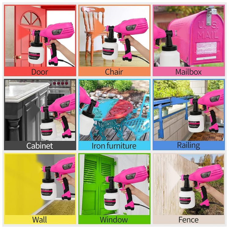 Pistola-de-Pintura-Pulverizadora-1L-com-5-Tamanhos-de-foto-5