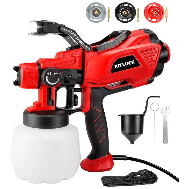Pistola-de-Pintura-Pulverizadora-1.2L-com-4-Tamanhos-de-foto-0