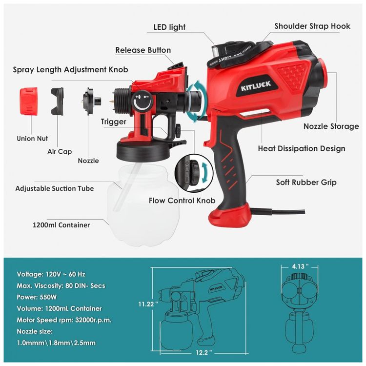 Pistola-de-Pintura-Pulverizadora-1.2L-com-4-Tamanhos-de-foto-1