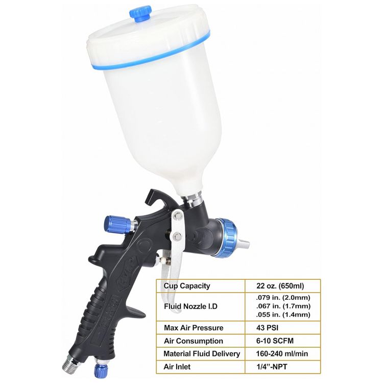 Pistola-de-Pintura-Pulverizadora-600mL-em-Aco-Inoxidavel-foto-1