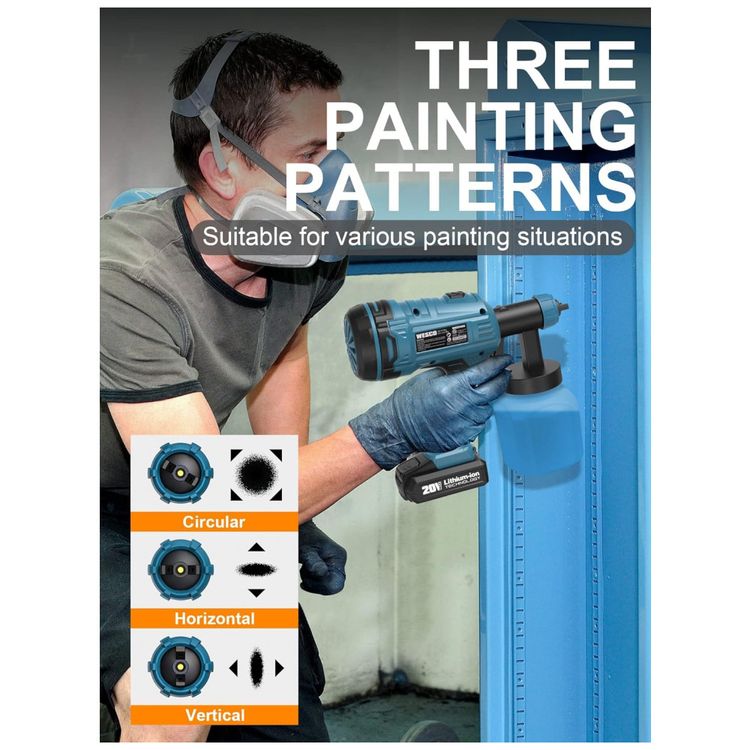 Pistola-de-Pintura-Pulverizadora-800mL-com-3-Modos-de-foto-2