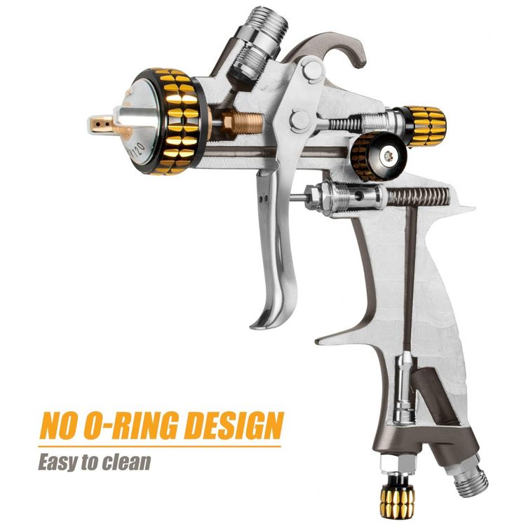 Pistola-de-Pintura-Pulverizadora-1L-em-Aco-Inoxidavel-foto-4