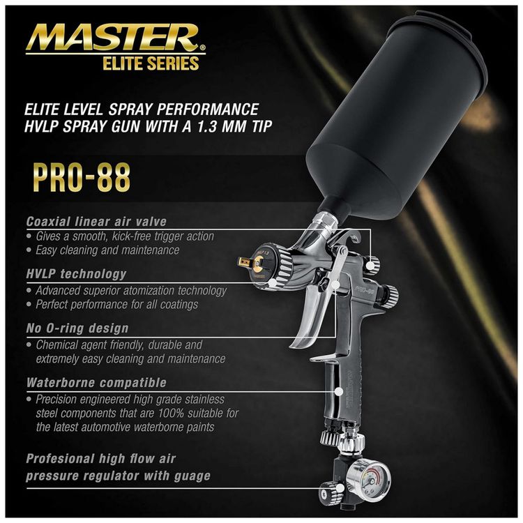 Pistola-de-Pintura-Pulverizadora-1L-em-Aco-Inoxidavel-foto-1