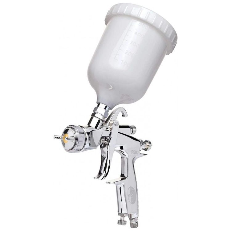 Pistola-de-Pintura-Pulverizadora-500mL-em-Aco-Inoxidavel-foto-0