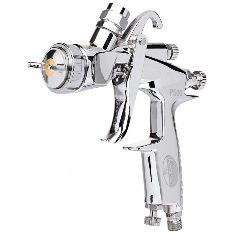 Pistola-de-Pintura-Pulverizadora-500mL-em-Aco-Inoxidavel-foto-3