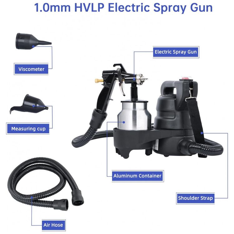 Pistola-de-Pintura-Pulverizadora-1L-em-Aco-Inoxidavel-foto-2