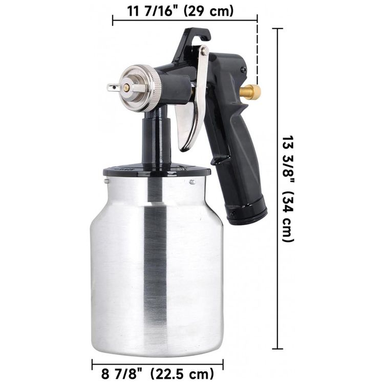 Pistola-de-Pintura-Pulverizadora-1L-em-Aco-Inoxidavel-foto-4