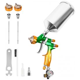 Pistola-de-Pintura-Pulverizadora-1L-em-Aco-Inoxidavel-foto-0