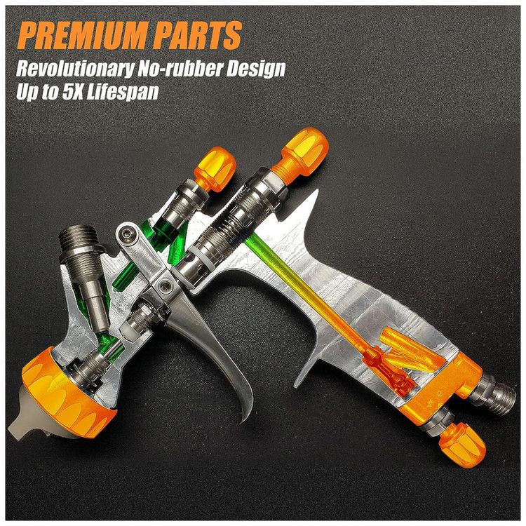 Pistola-de-Pintura-Pulverizadora-1L-em-Aco-Inoxidavel-foto-3
