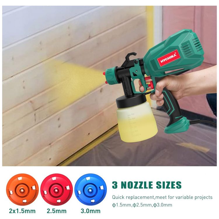 Pistola-de-Pintura-Pulverizadora-800mL-com-3-Tamanhos-de-foto-2