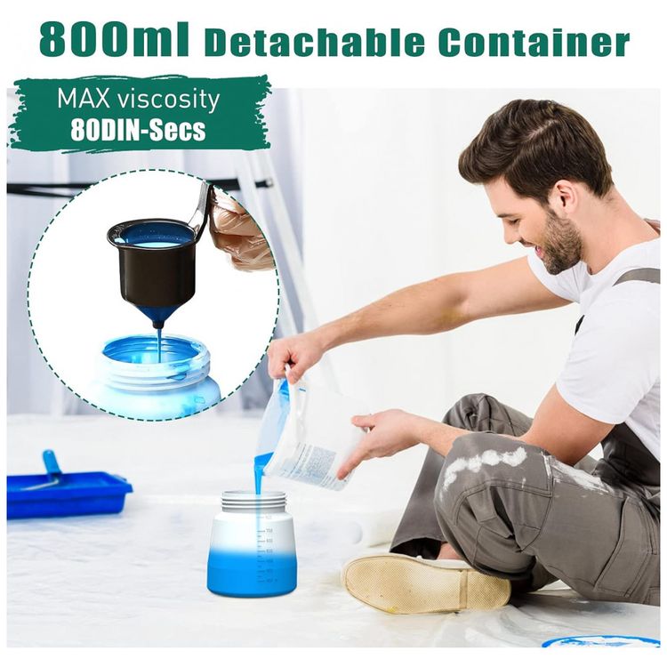 Pistola-de-Pintura-Pulverizadora-800mL-com-3-Tamanhos-de-foto-5