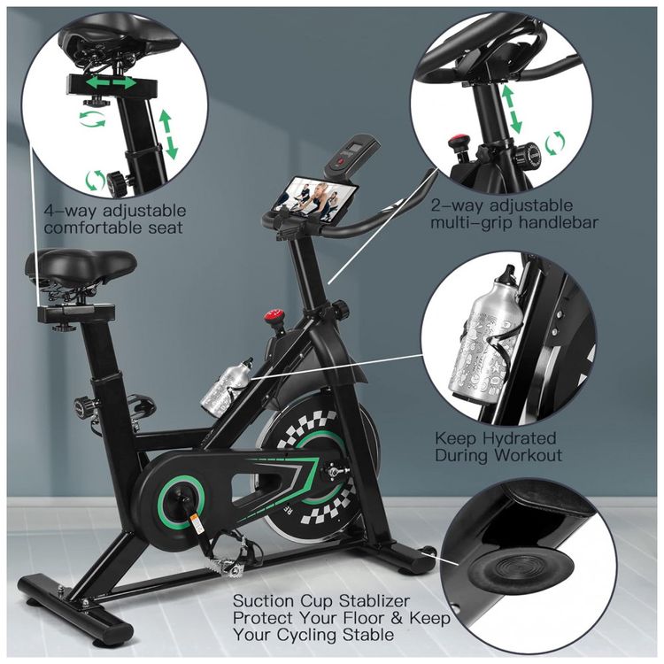 Bicicleta-Ergometrica-com-Assento-Guiador-Ajustaveis-e-Tela-foto-2