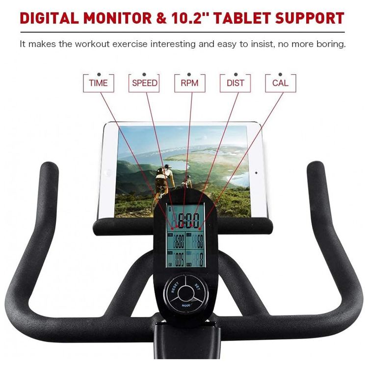 Bicicleta-Ergometrica-com-Assento-Ajustavel-e-Suporte-para-foto-2