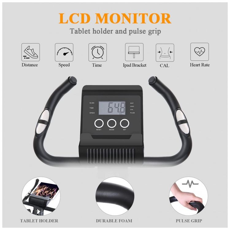 Bicicleta-Ergometrica-com-Monitor-Digital-e-Assento-foto-2
