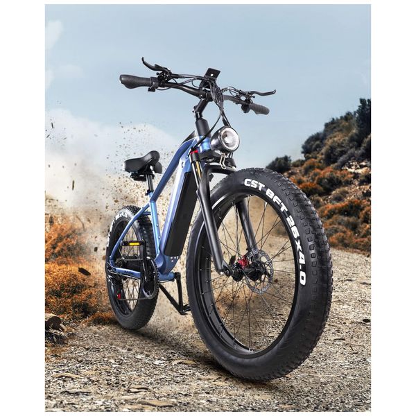 Bicicleta-Eletrica-com-Freio-a-Disco-e-Luz-Dianteira-1000W-foto-0