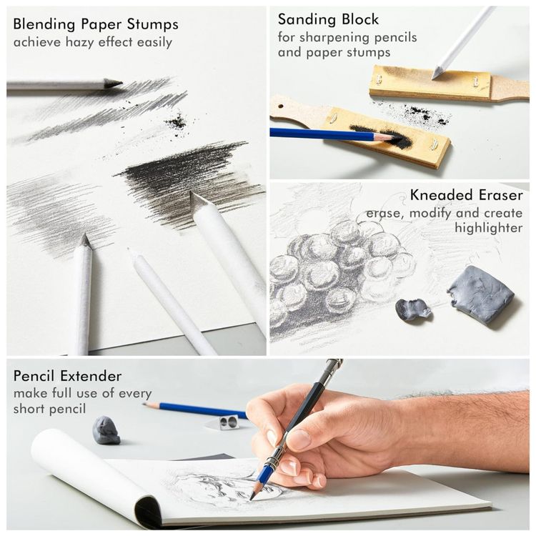 Kit-Lapis-de-Cor-Profissional-com-Estojo-103-pecas-Tintas-foto-3