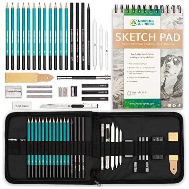 Kit-Lapis-de-Cor-Profissional-com-Estojo-100-pecas-Tintas-foto-0