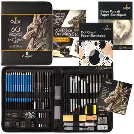 Kit-Lapis-de-Cor-Profissional-com-Estojo-60-pecas-Tintas-foto-0