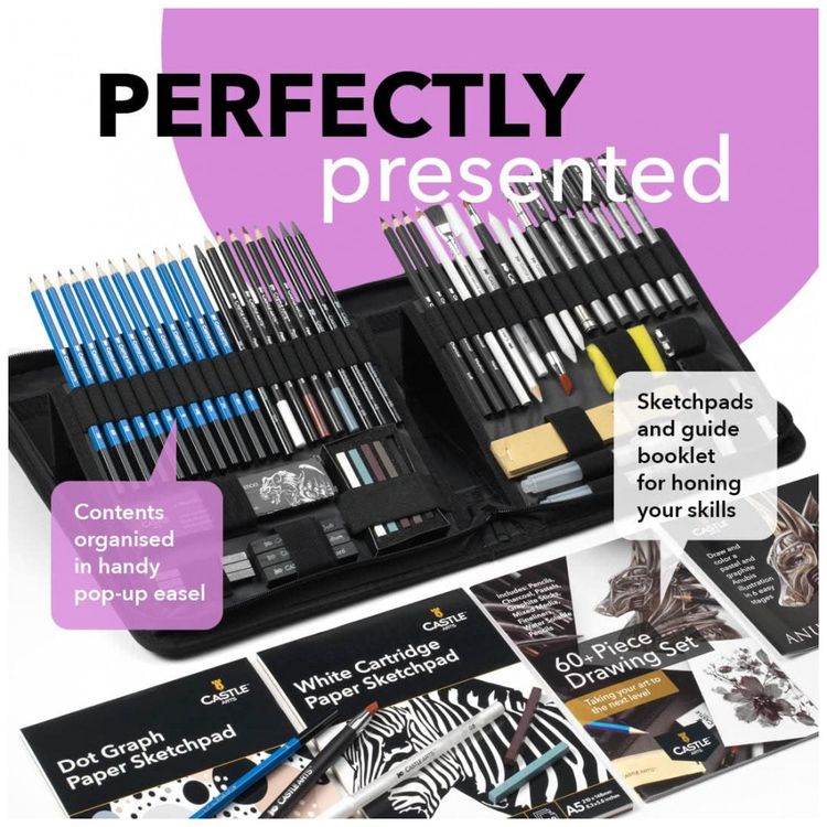 Kit-Lapis-de-Cor-Profissional-com-Estojo-60-pecas-Tintas-foto-1